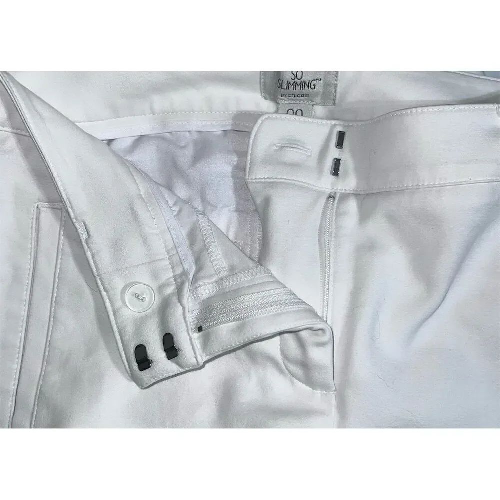 Chico's Women's So Slimming Crop Pants White Size XS Standard Casual. - Picture 9 of 9
